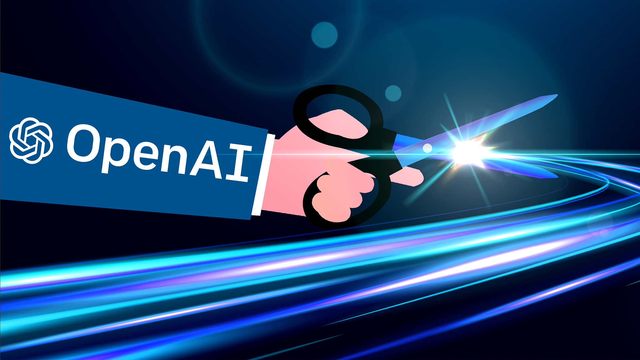 An illustration shows OpenAI to limit access to its application programming interface API in China and other nations. /CFP