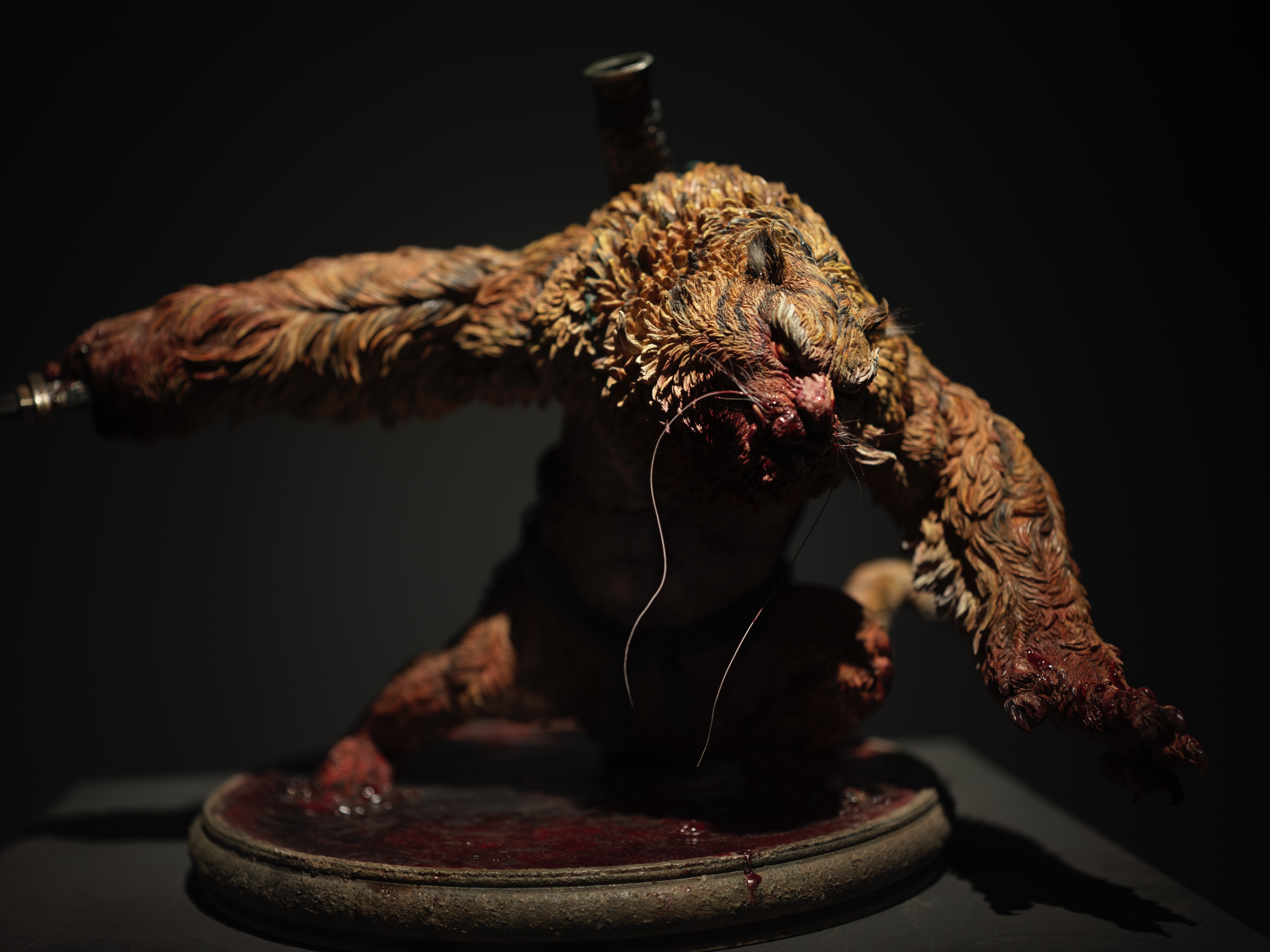 A sculpture of Tiger Vanguard, May 13, 2025. /CGTN
