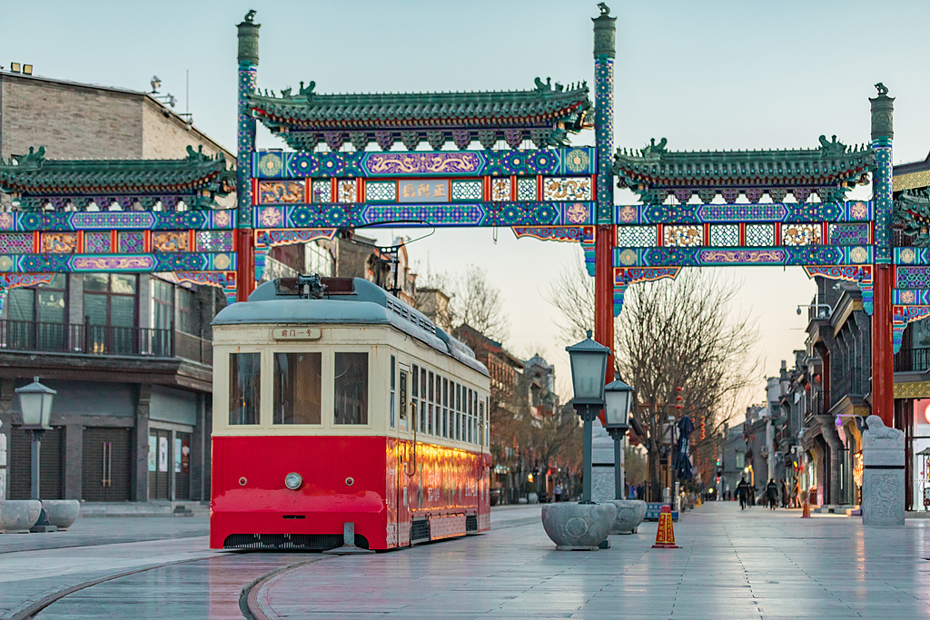 Qianmen Street in Beijing, China /VCG